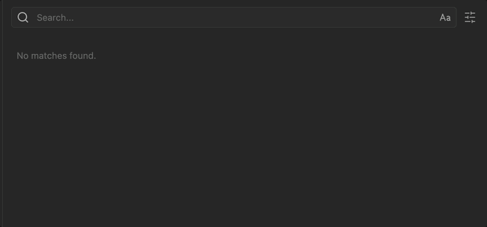 Quick Select Search Items