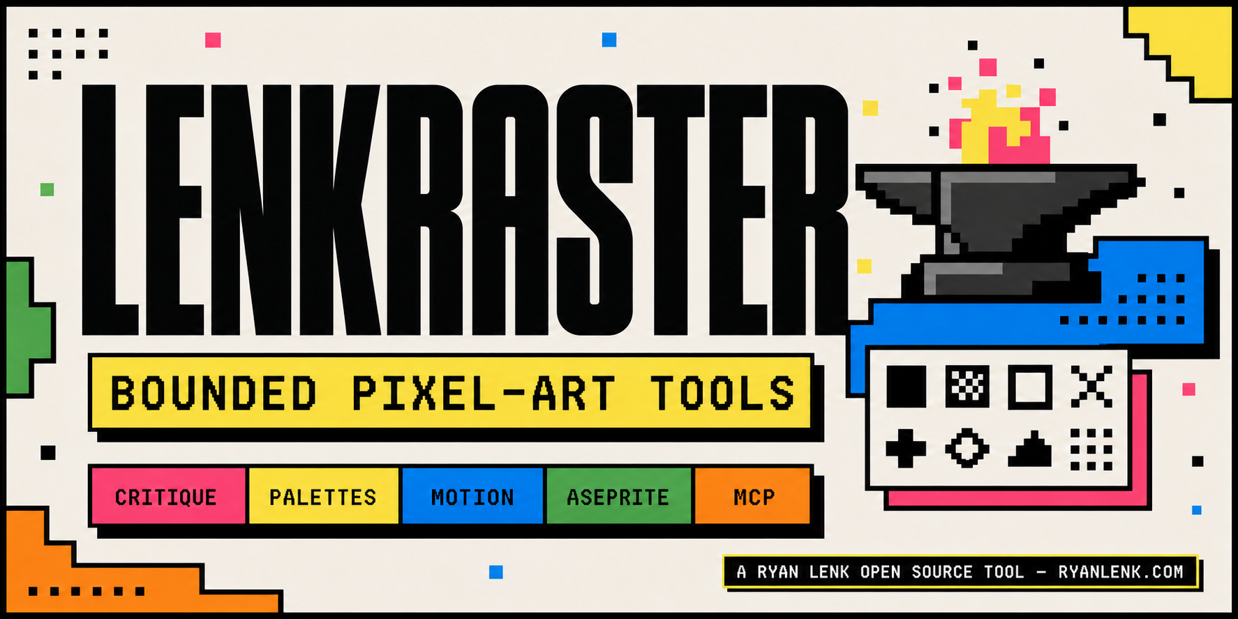 LenkRaster — bounded pixel-art tools