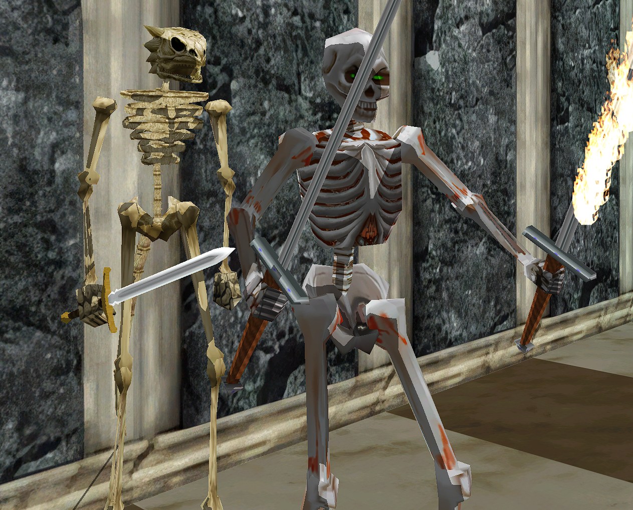 Enhanced skeleton texture comparison