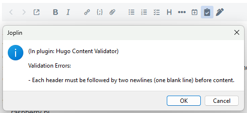 An example of a failing check