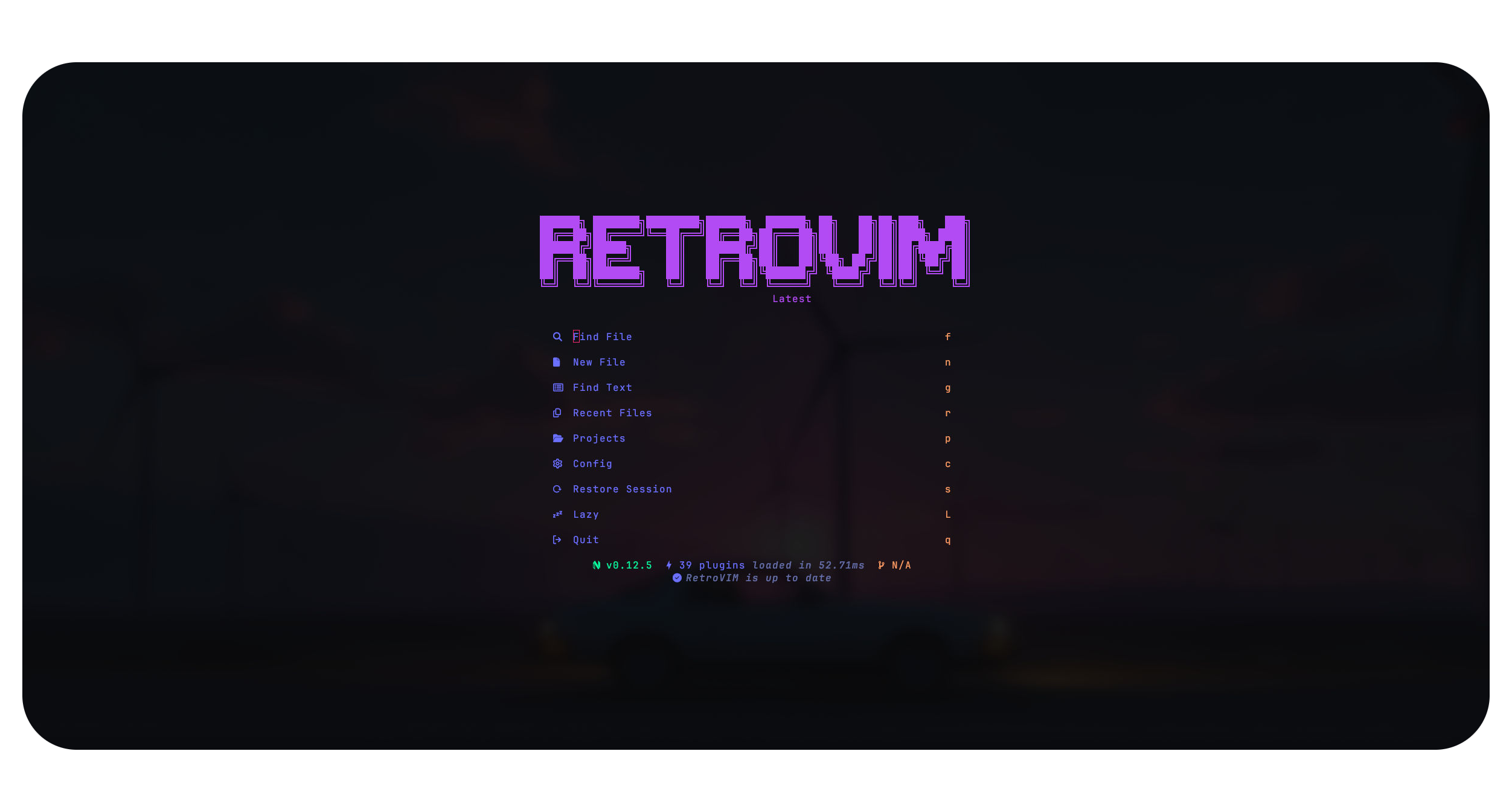 RetroVim Dashboard