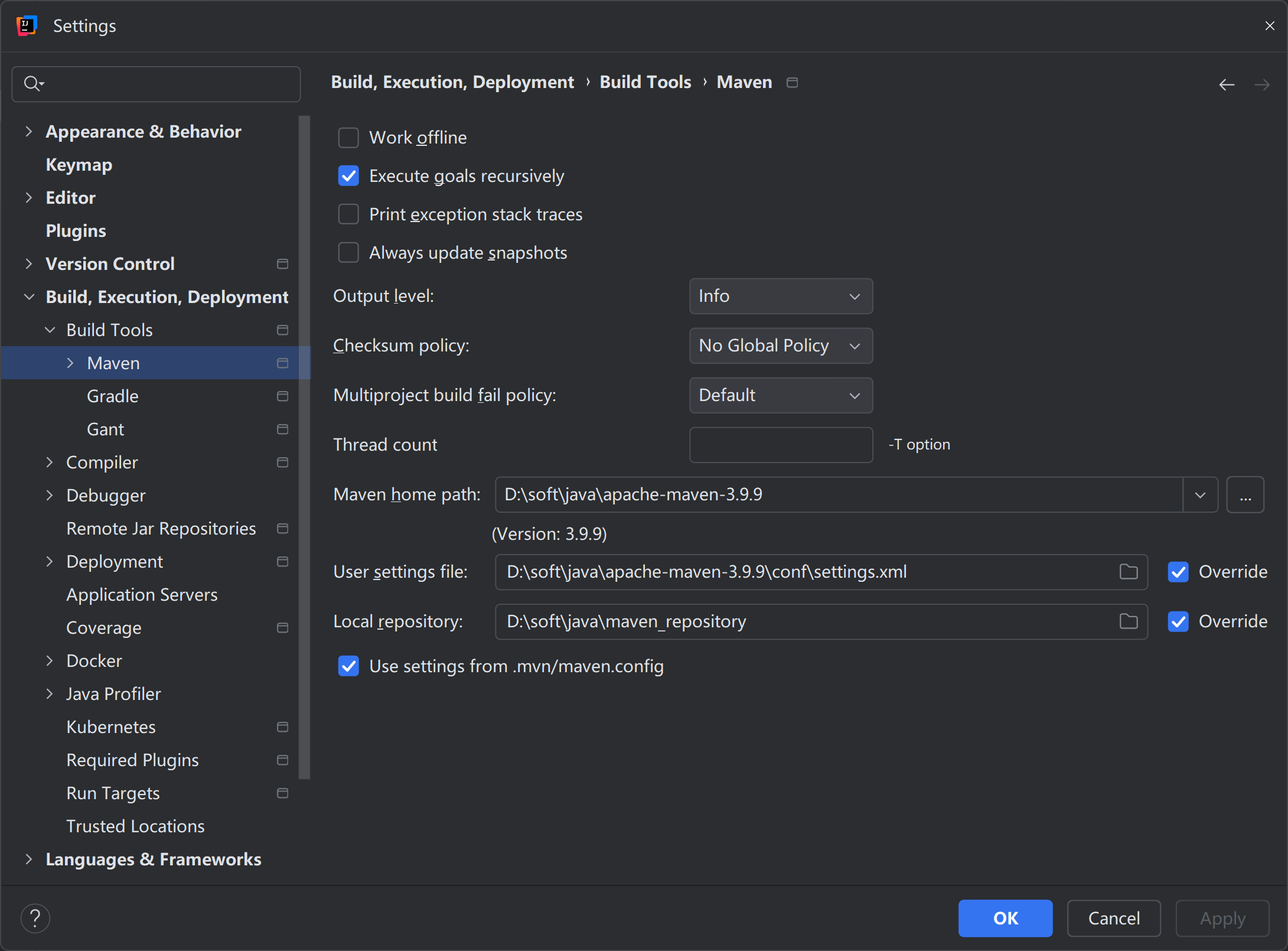 IntelliJ IDEA集成Maven