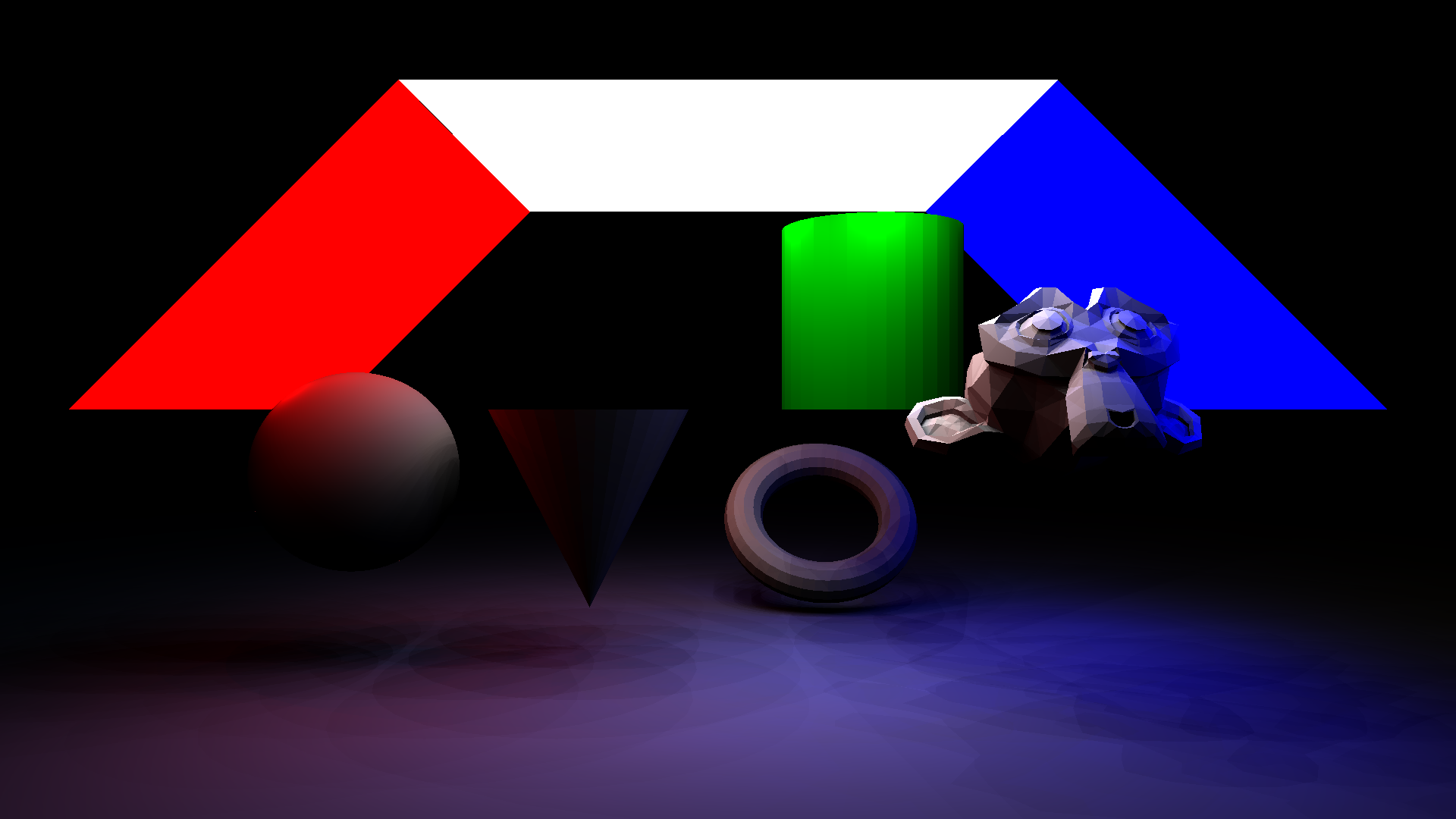 Blender TBC mesh exporter to ray tracer with Area Lights