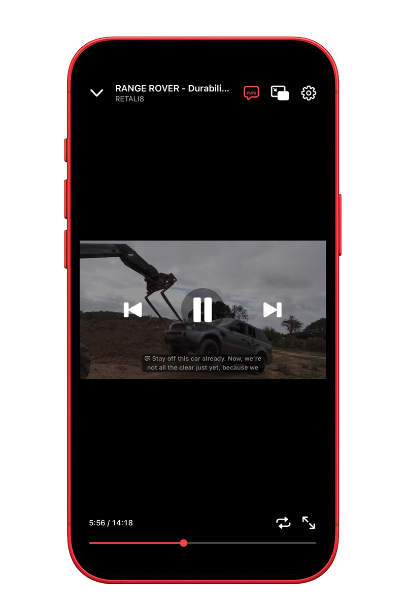 Downloaded video player