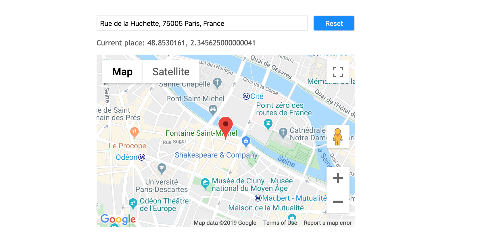 React Google Maps Autocomplete Example