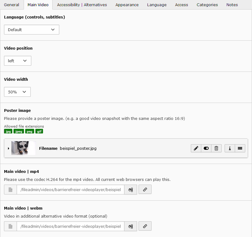 screen shot of tab main video!