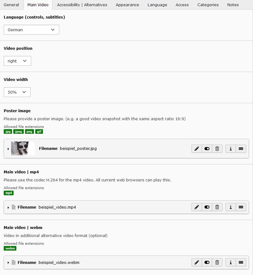 screen shot of tab main video!