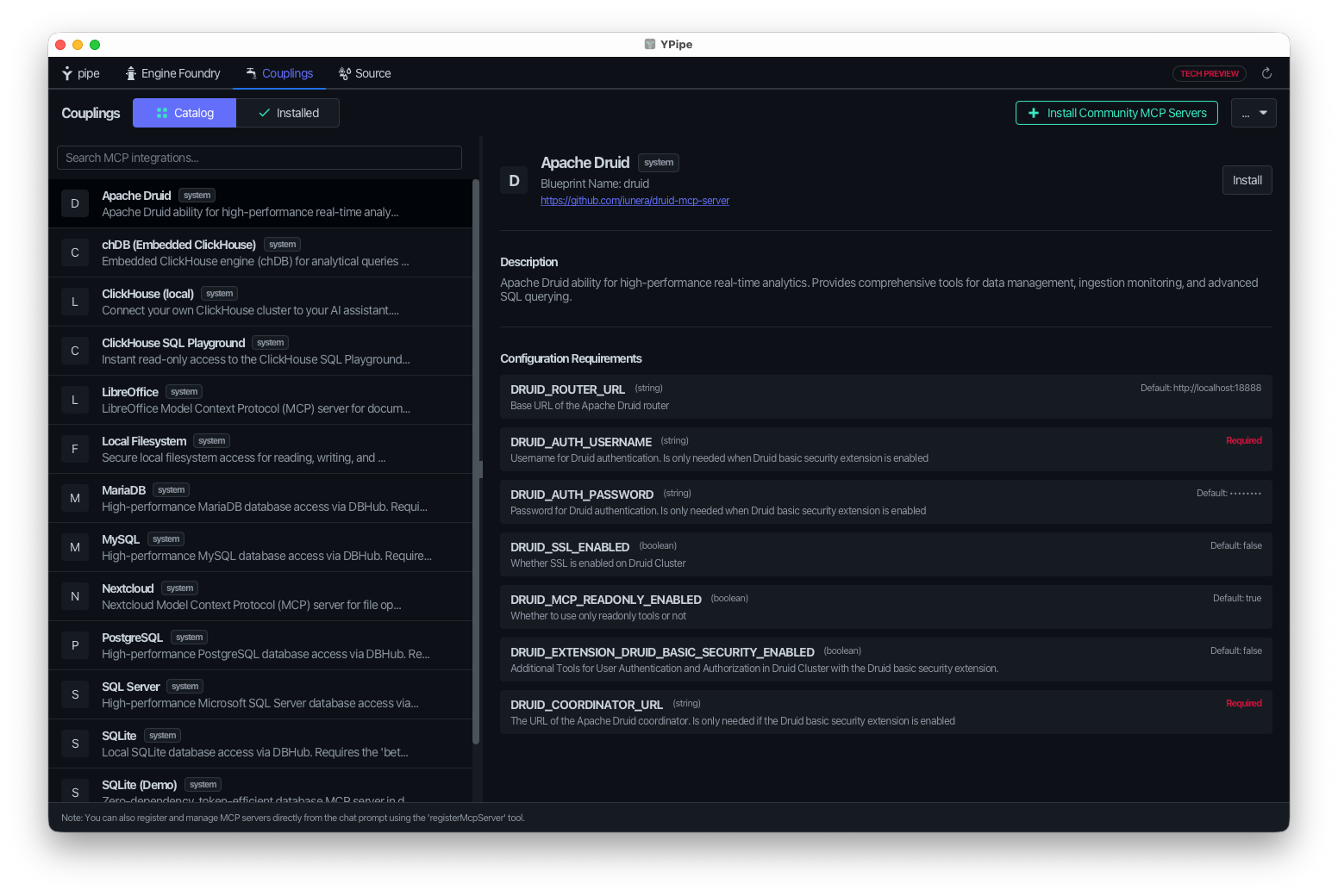 Ypipe Workspace Flow