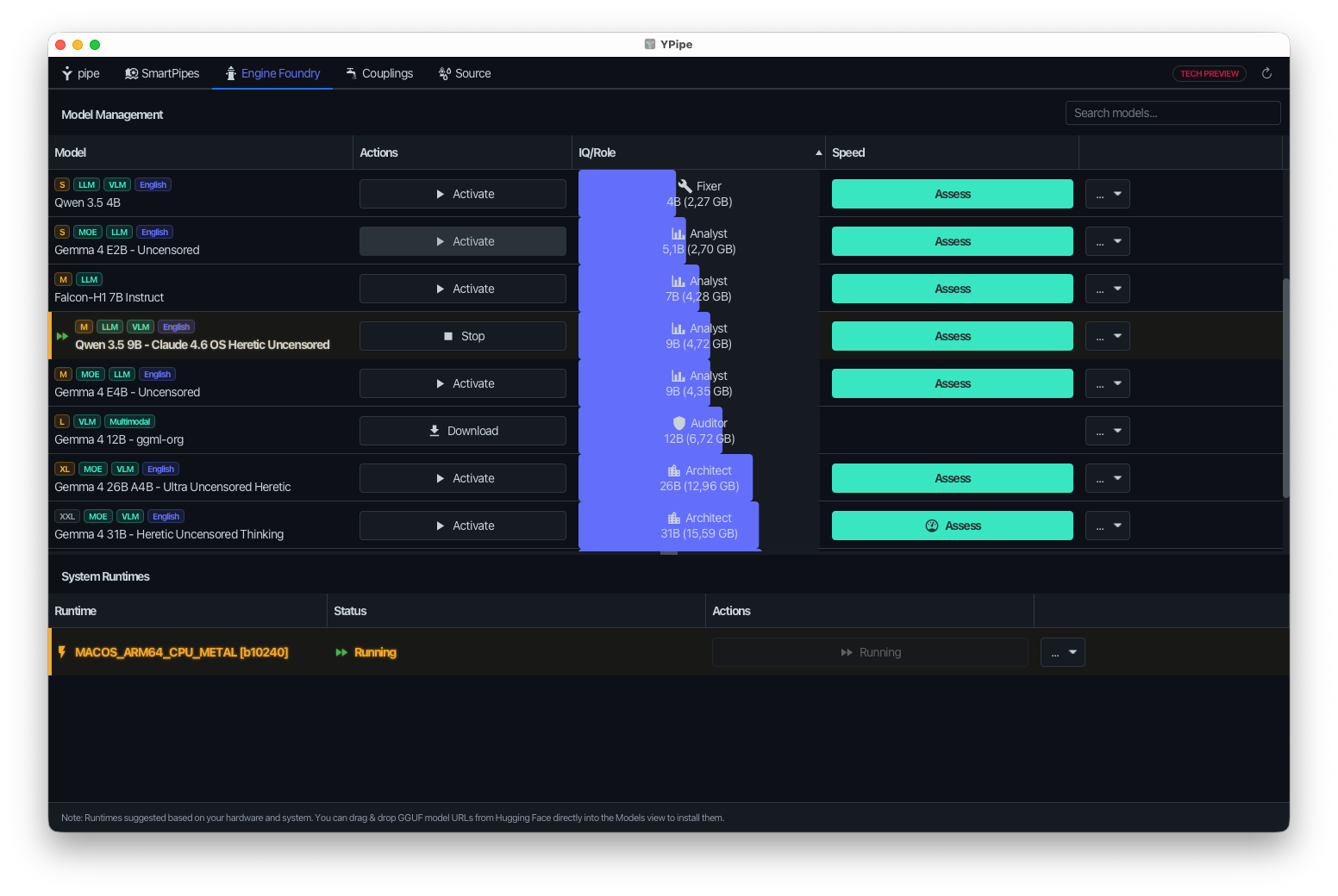 Engine Foundry & Runtimes