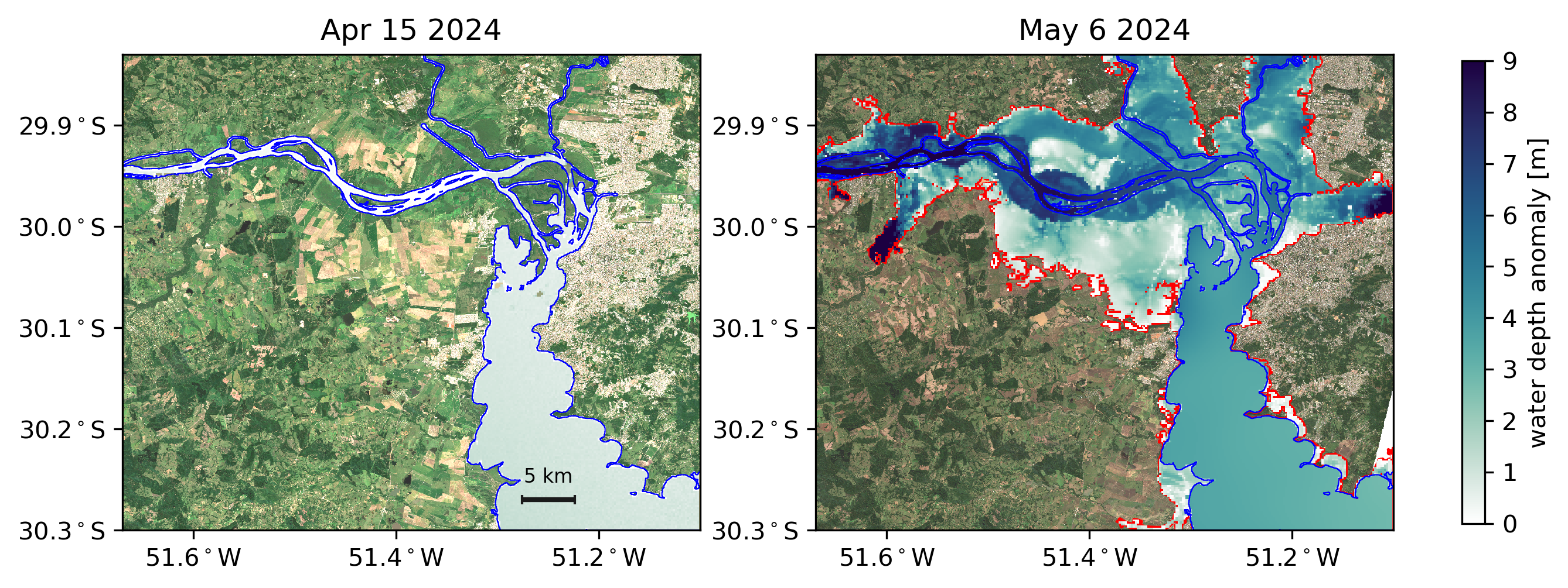 Before and After Water Depth Anomaly