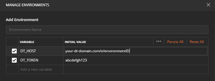 Dynatrace API Postman Collections