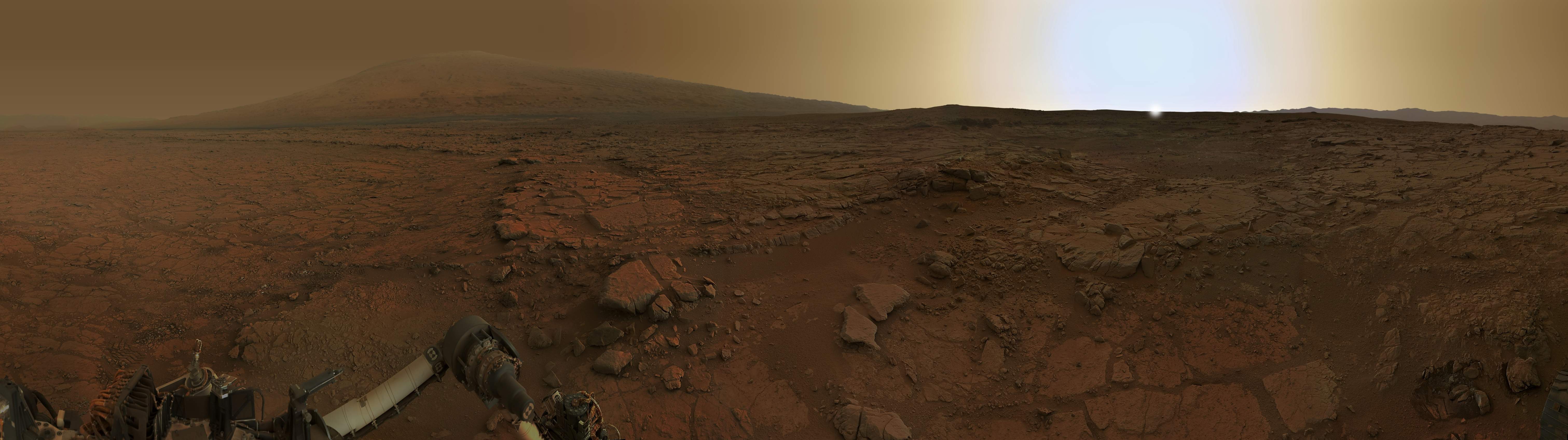 Закат на Марсе, Curiosity 2013