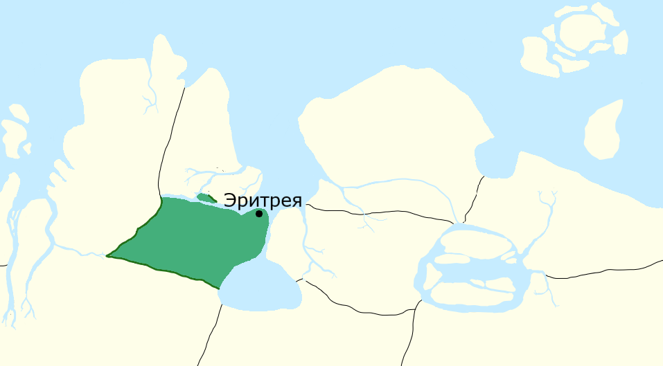 Карта Королевства Эритрей
