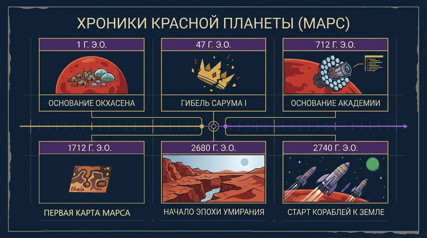 Хронология событий Марса