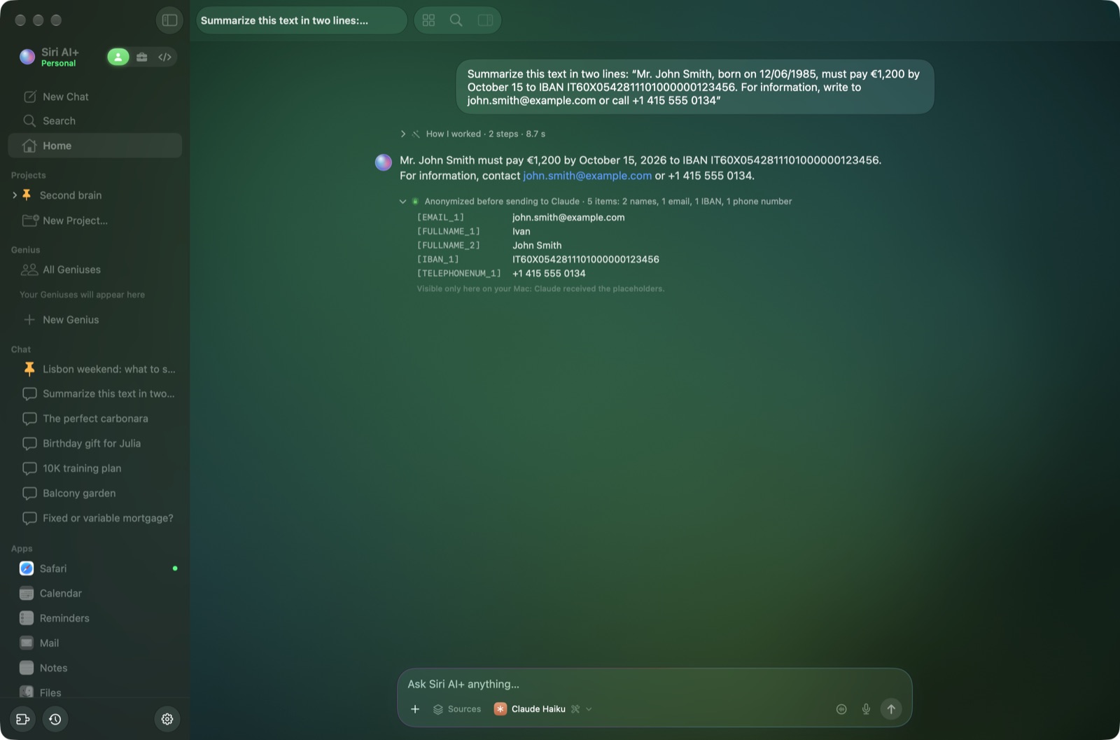 Privacy shield