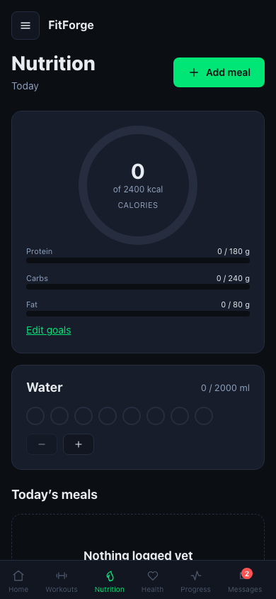 Nutrition on mobile
