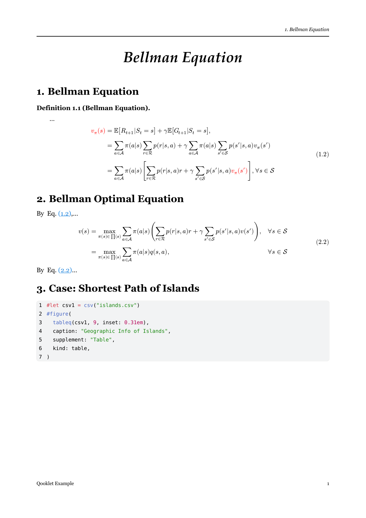 Note mode example