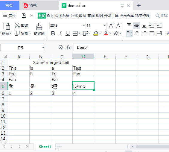 Excel Demo