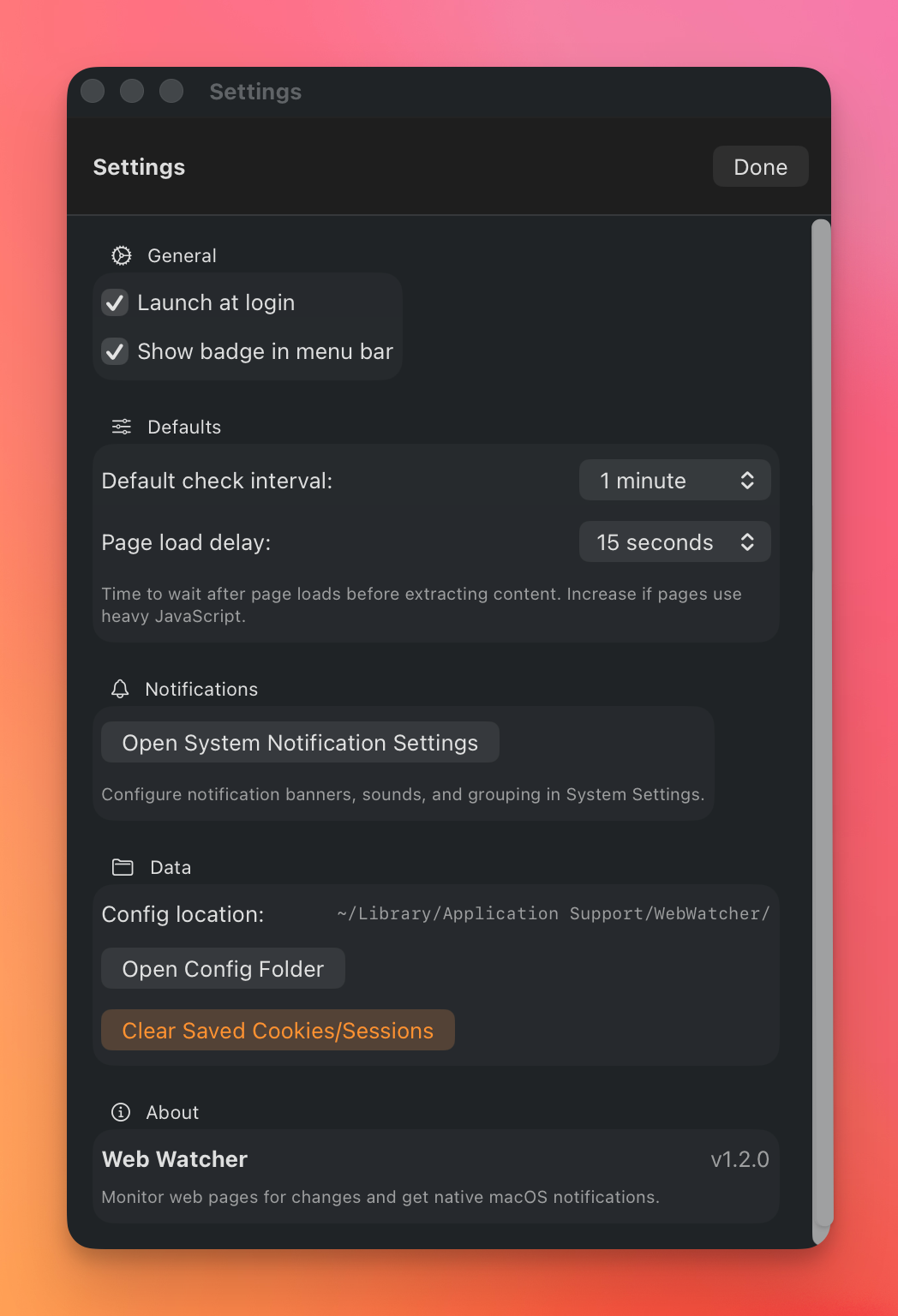 WebWatcher screenshot 4