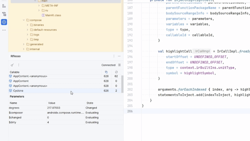 Demo of recompositions