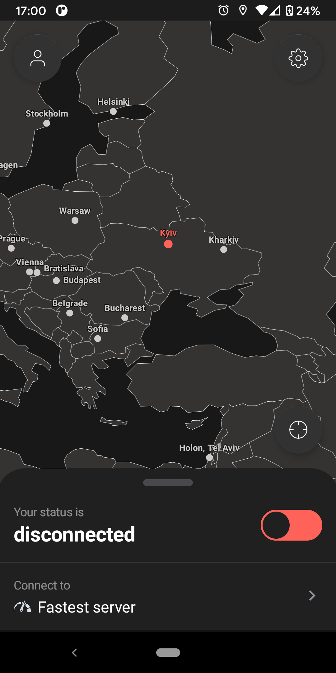 Screenshot 1 of IVPN — opens full size