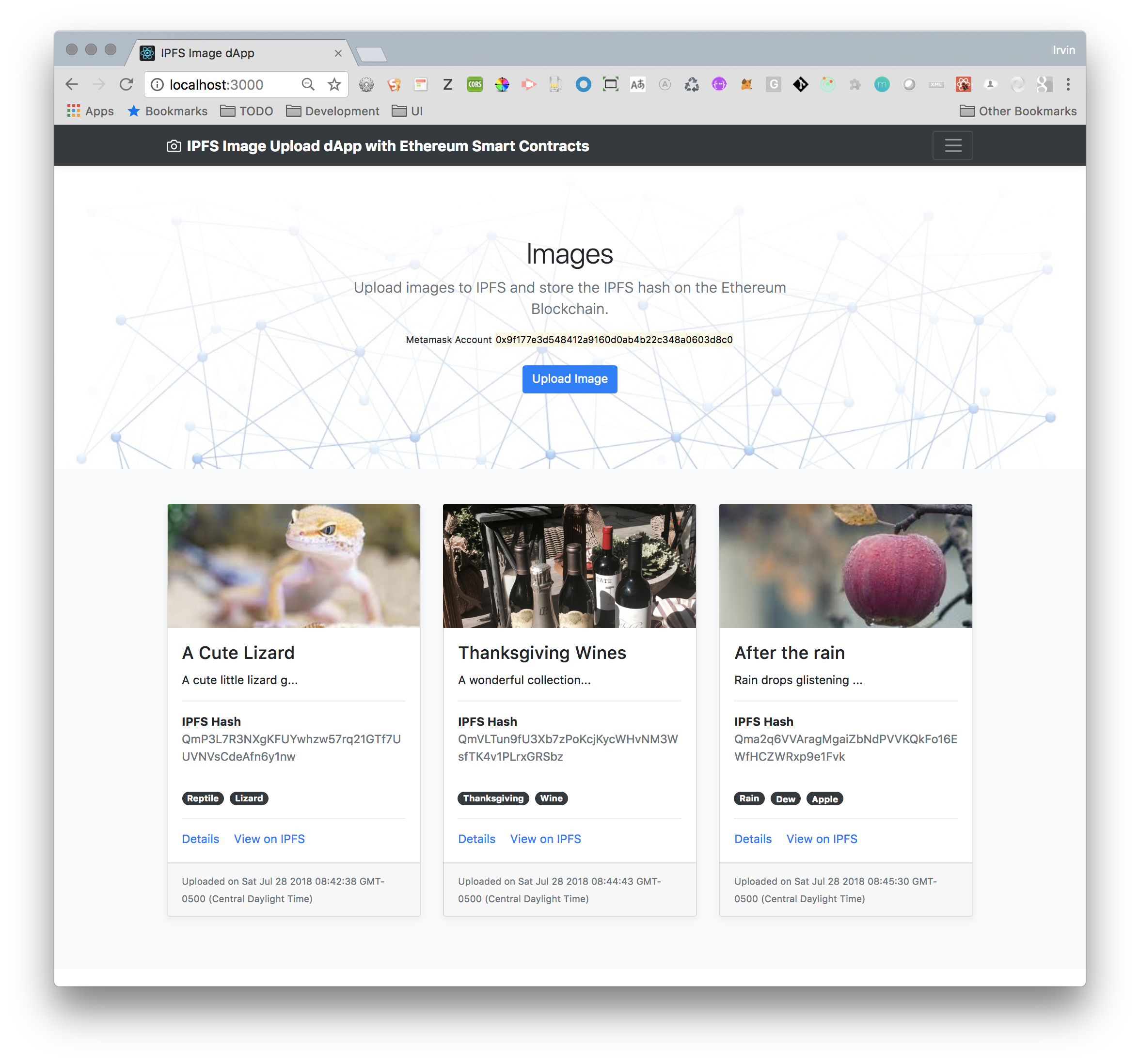 IPFS Image dApp