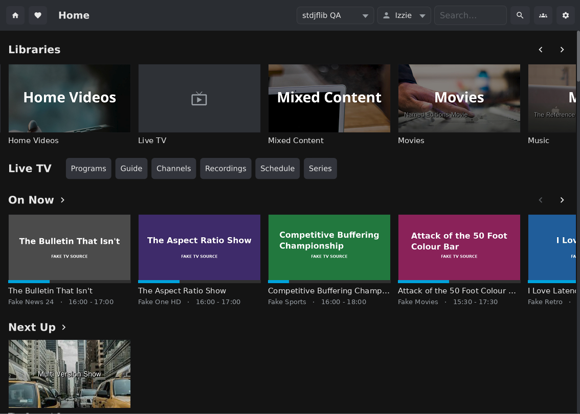 The library browser