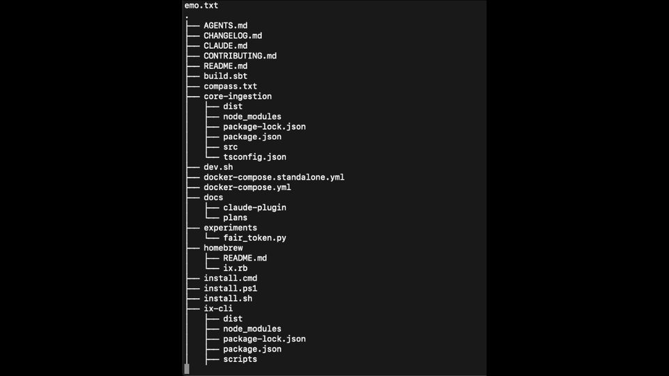 데모 GIF로 CLI 명령 흐름과 맵 탐색 인터랙션을 시각화한 화면