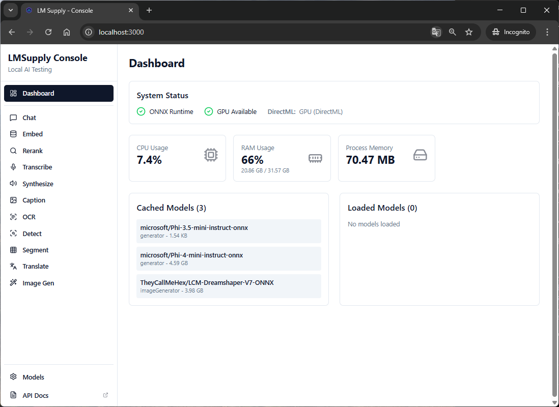 LMSupply Console