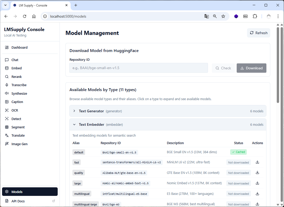 LMSupply Console