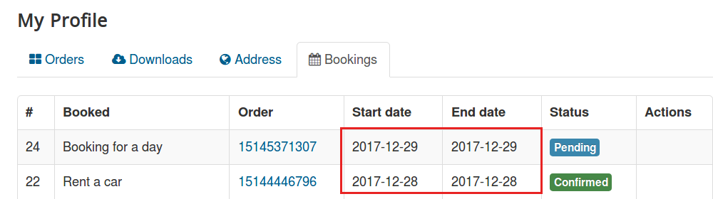 booking day