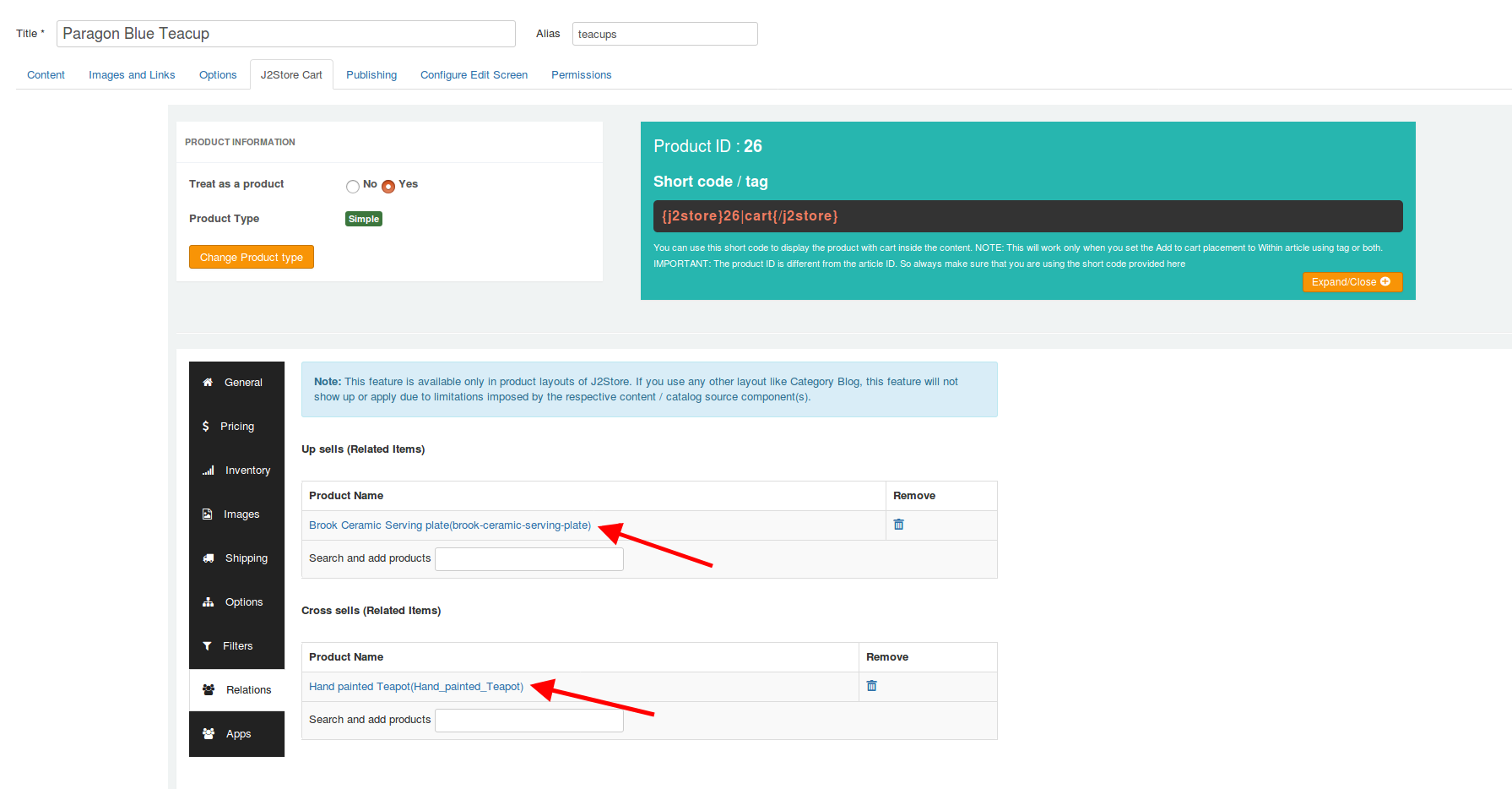 Adding related products to Product