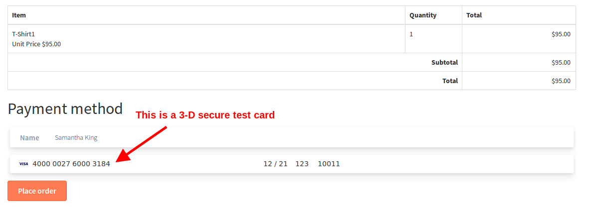 3-d secure card