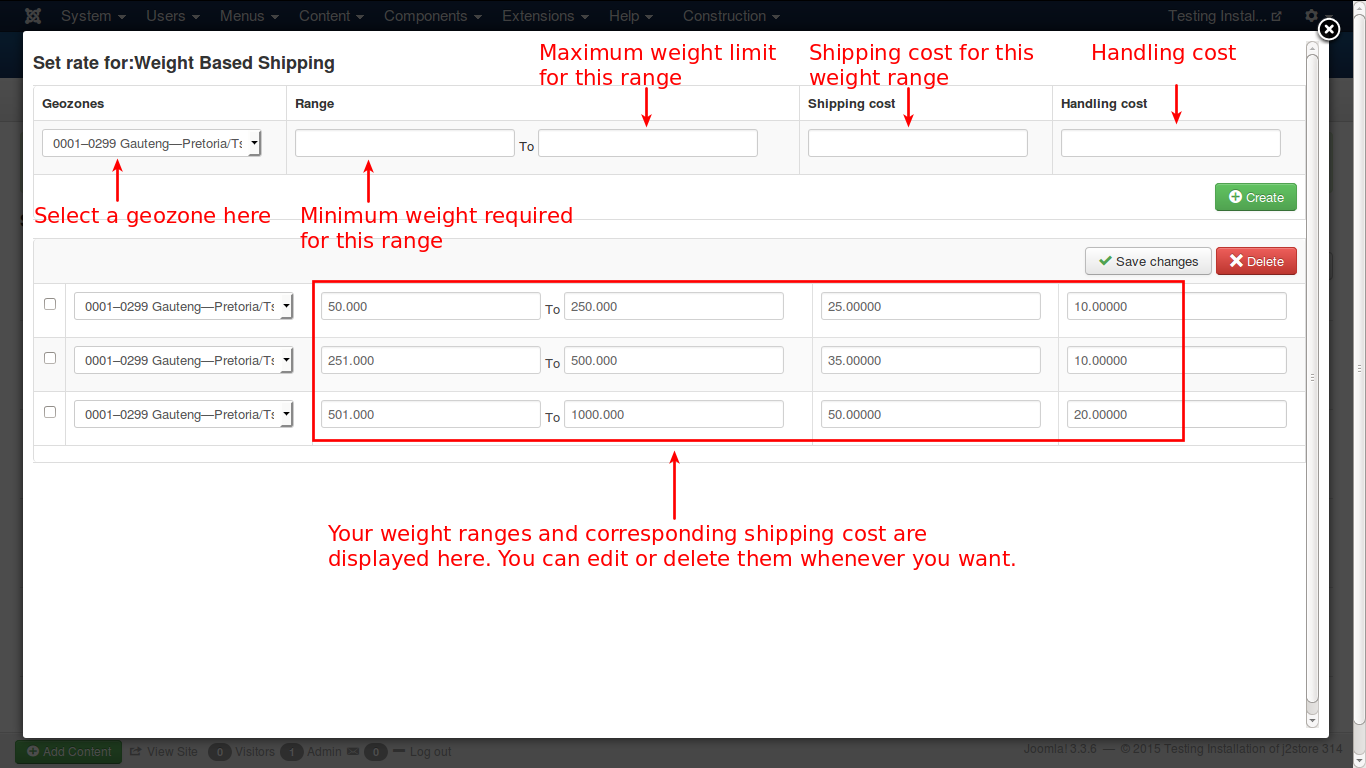 Setrate weight