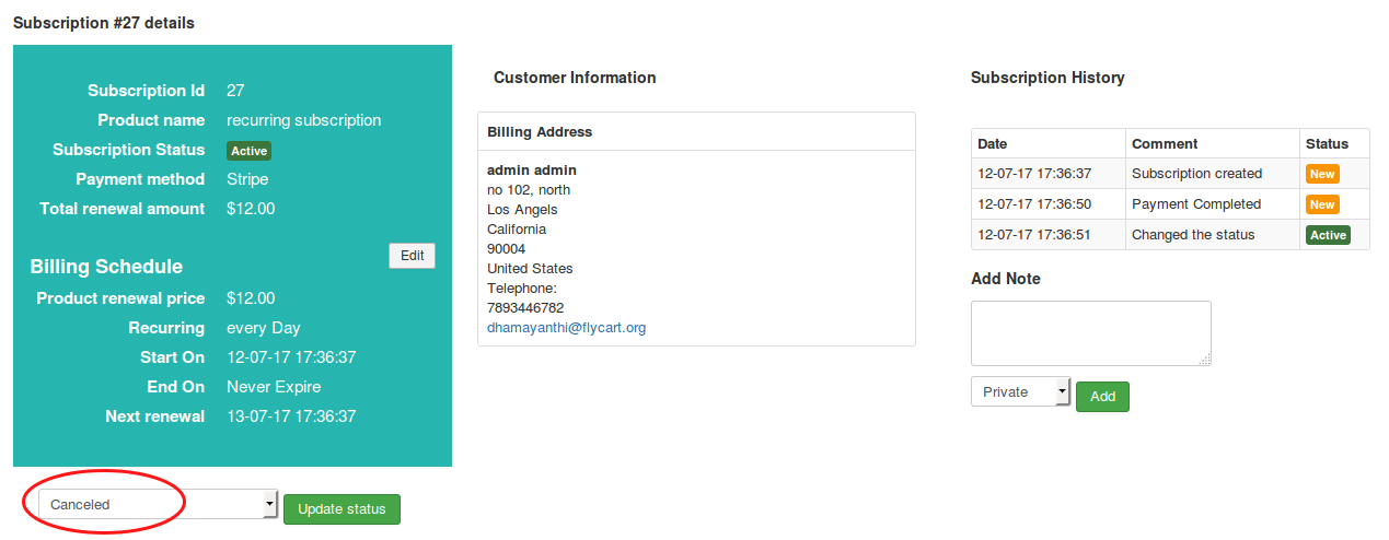 cancle susbs first way