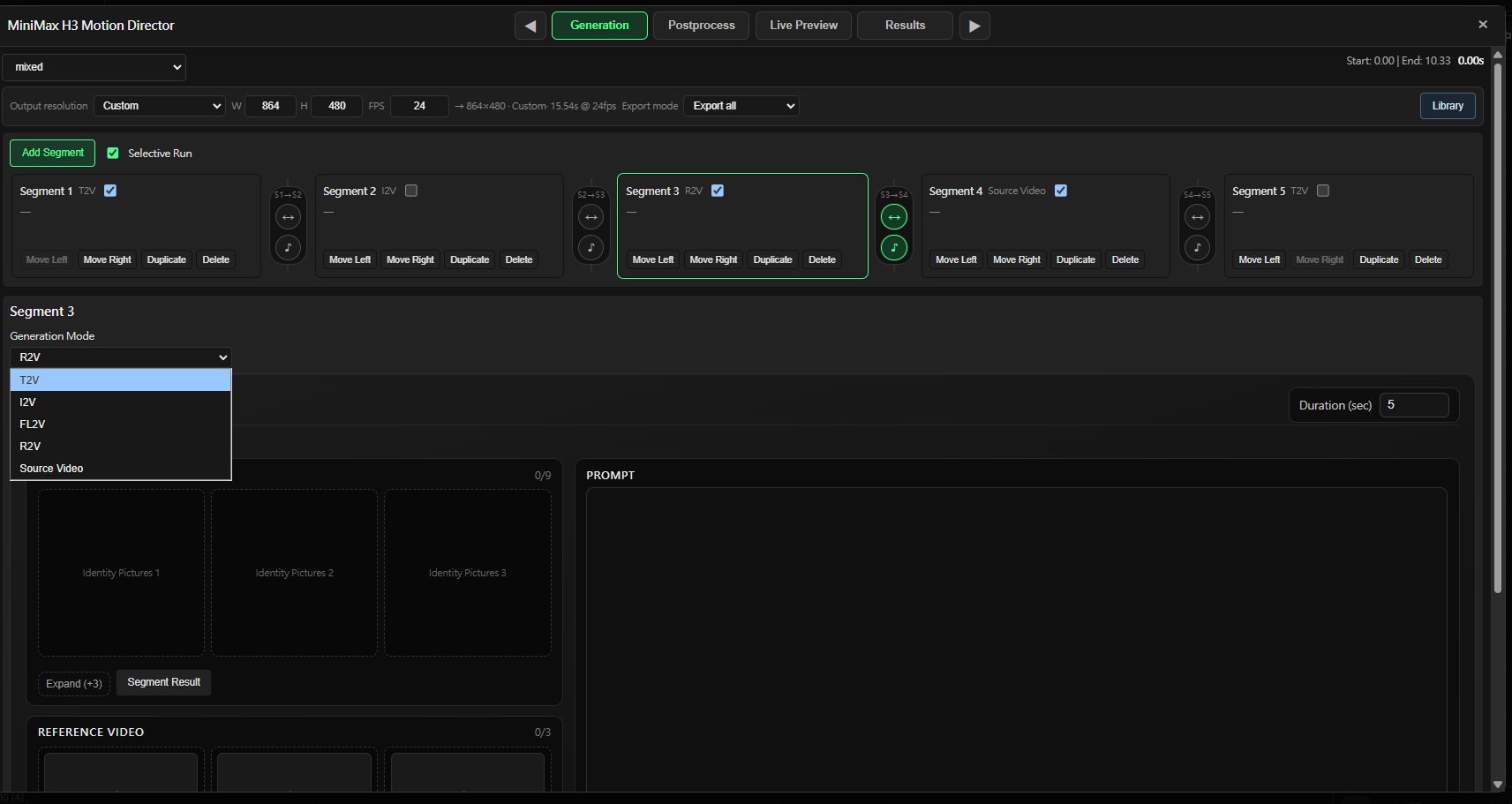 MiniMax H3 Motion Director — Mixed Mode