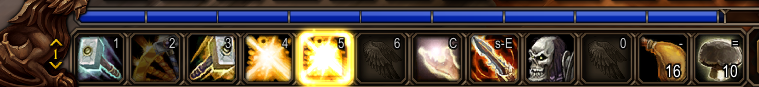 An outdated spell glowing on the action bar