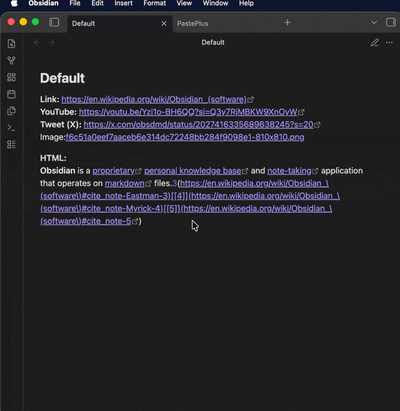 Paste Plus demo
