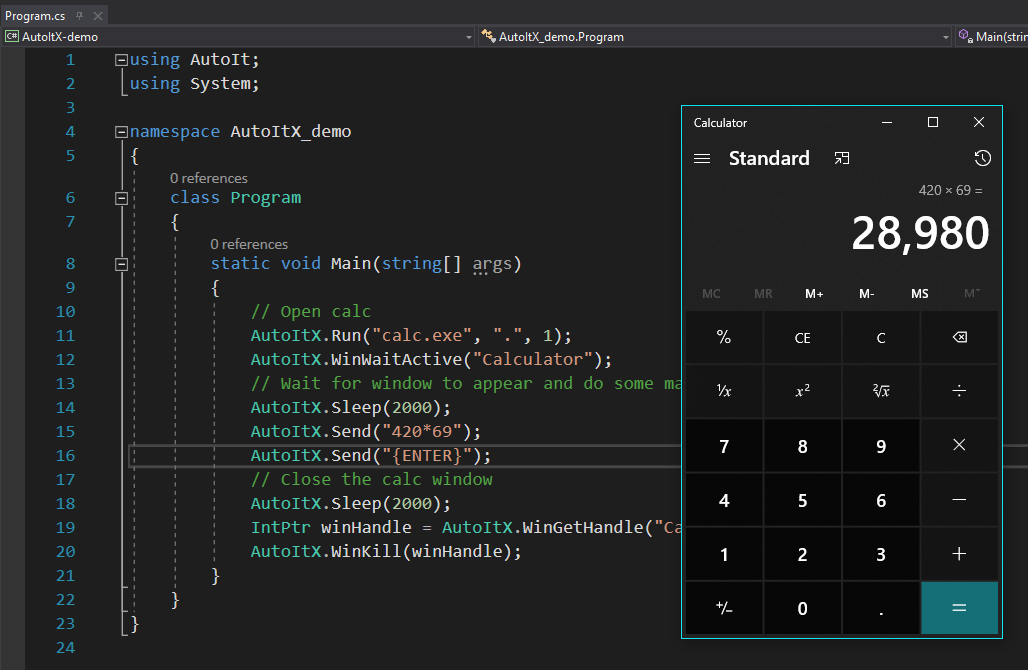 AutoItX demo