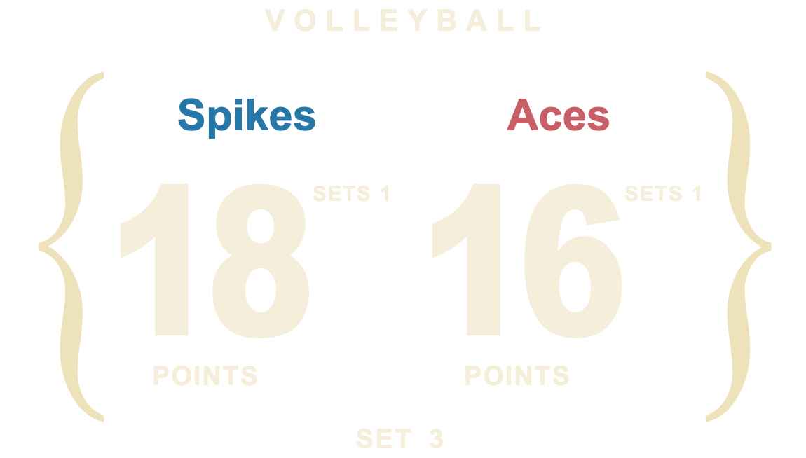 Brace Register — VOLLEYBALL Paired columns