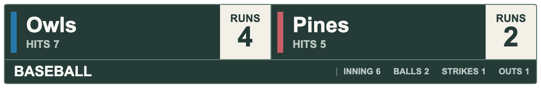 Cedar Ivory Namefoot — BASEBALL Horizontal lower-third