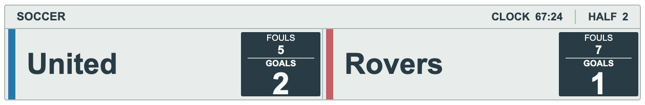 Cloud Graphite Combined Bay — SOCCER Horizontal lower-third