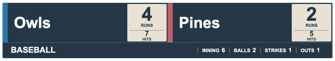 Basalt Bone Scorefoot — BASEBALL Horizontal lower-third