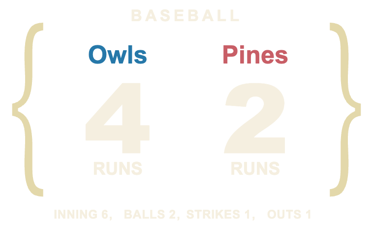 Brace Register — BASEBALL Paired columns