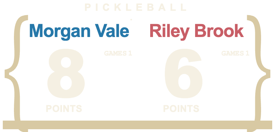 Brace Register — PICKLEBALL Paired columns