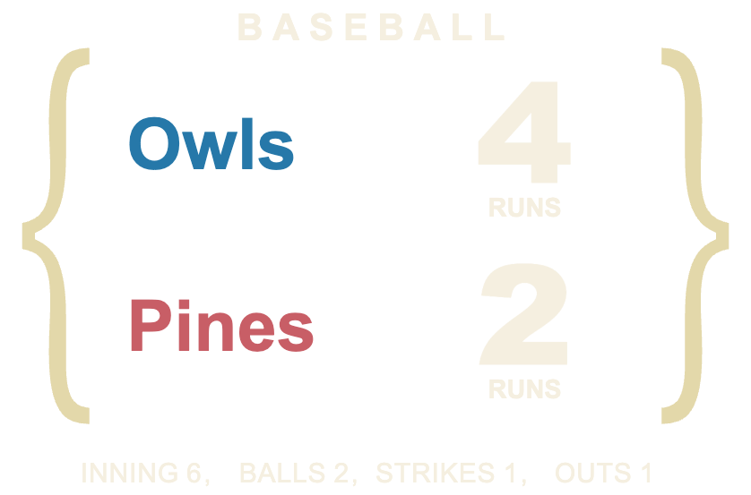 Brace Register — BASEBALL Aligned rows