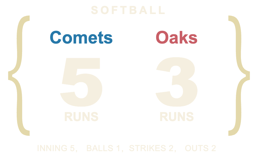 Brace Register — SOFTBALL Paired columns