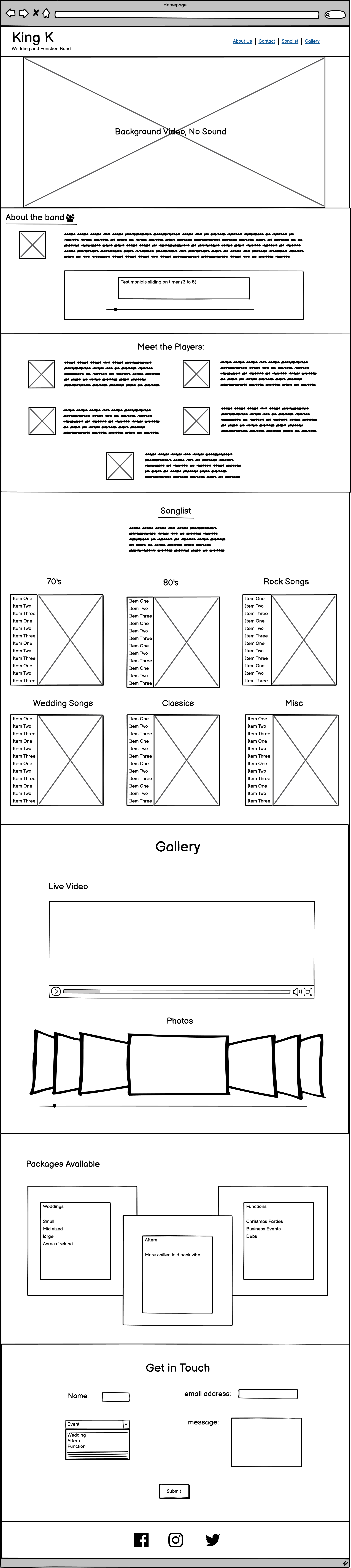 Desktop Wireframe