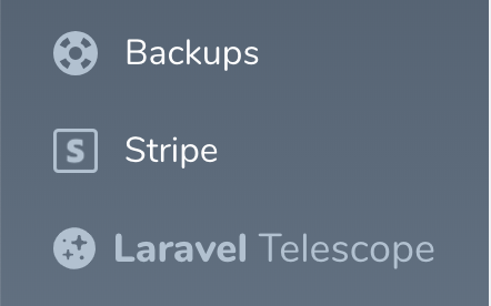 Screenshot of Laravel Nova Telescope Link tool